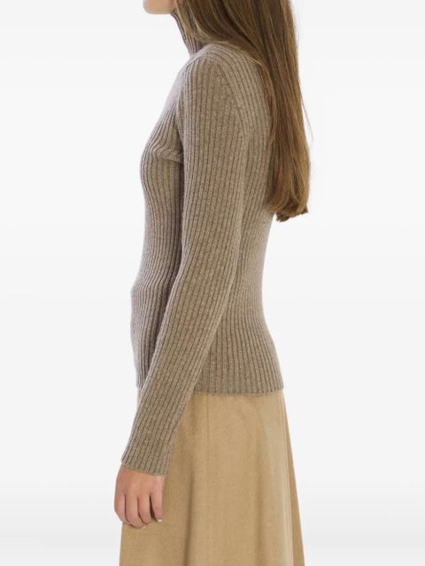 Max Mara ribbed high-neck sweater - Neutrals - zdjęcie produktu nr 2