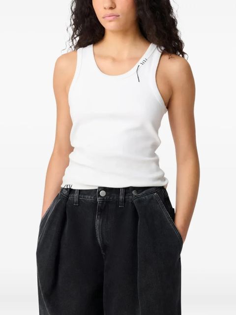 Axel Arigato Traced ribbed sleeveless tank top - White