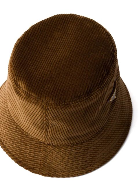 Prada corduroy bucket hat - Brown - zdjęcie produktu nr 2