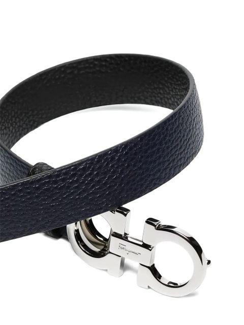 Ferragamo Gancini-buckle leather belt - Blue - zdjęcie produktu nr 2