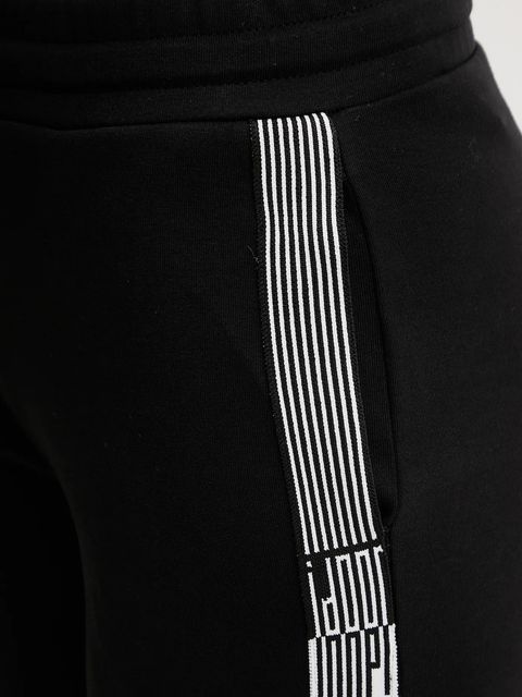 Joop! spodnie dresowe damskie kolor czarny z aplikacją 30100028