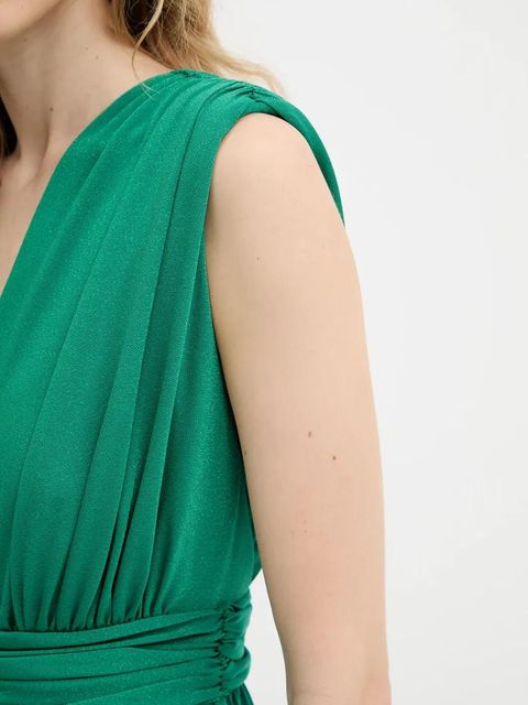 Morgan sukienka REINE1 kolor zielony maxi rozkloszowana REINE1 - zdjęcie produktu nr 2