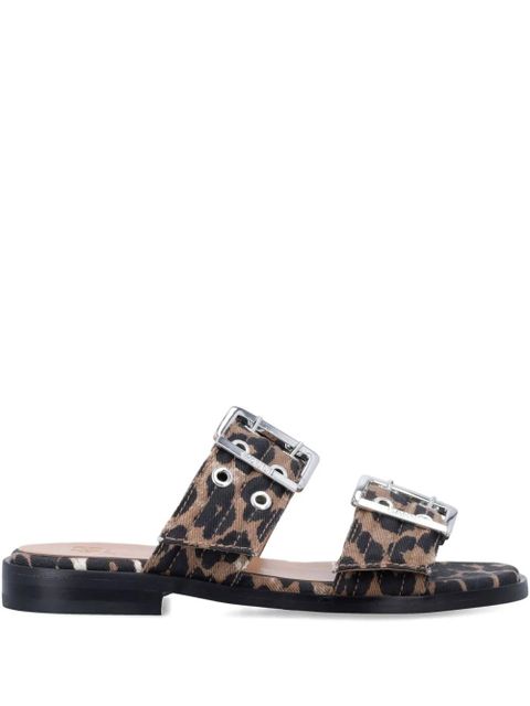 GANNI buckle strap sandals - Brown - zdjęcie produktu nr 1