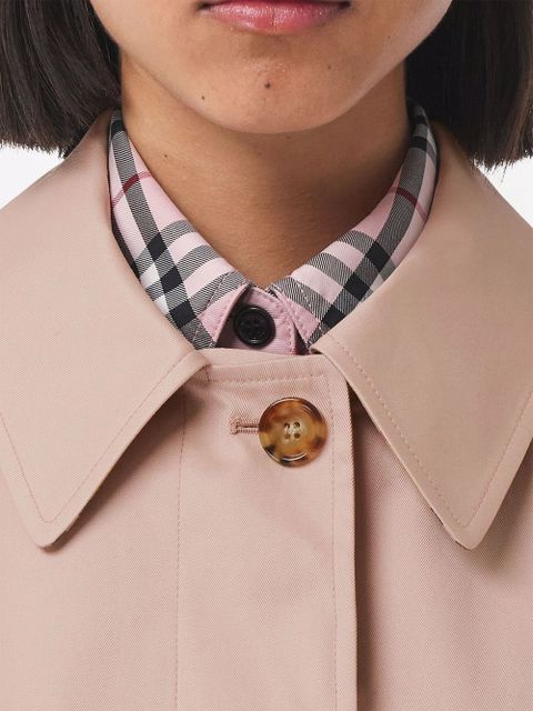 Burberry pocket-detail gabardine car coat - Neutrals
