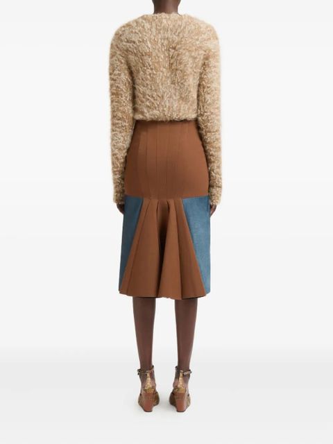 Marni panelled midi skirt - Blue - zdjęcie produktu nr 2