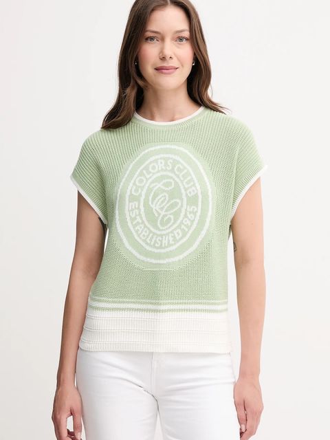 United Colors of Benetton kamizelka bawełniana damski kolor zielony 1494E10EH - zdjęcie produktu nr 1