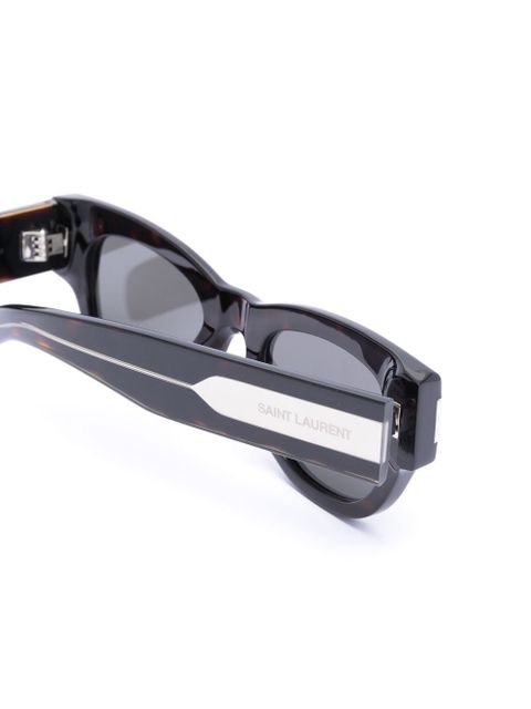 Saint Laurent Eyewear naked wire core cat-eye sunglasses - Brown