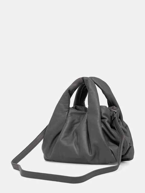 MUNTHE torebka skórzana LIXIA kolor szary 254191525452