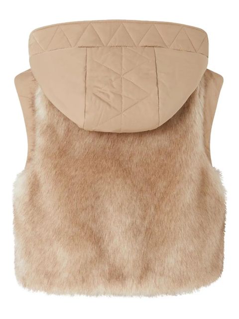 PINKO quilted-panel faux-fur gilet - Neutrals - zdjęcie produktu nr 2