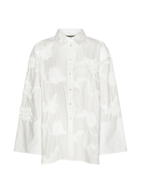 ROTATE BIRGER CHRISTENSEN flower oversized shirt - White - zdjęcie produktu nr 1