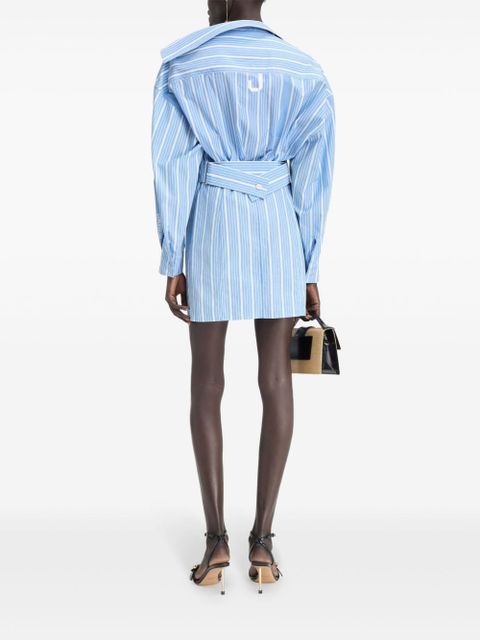 Jacquemus striped cotton dress - Blue