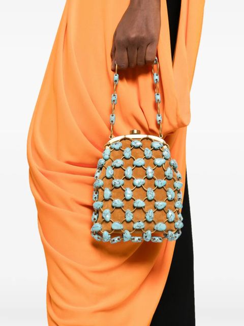 Cult Gaia Brielle wristlet bag - Brown