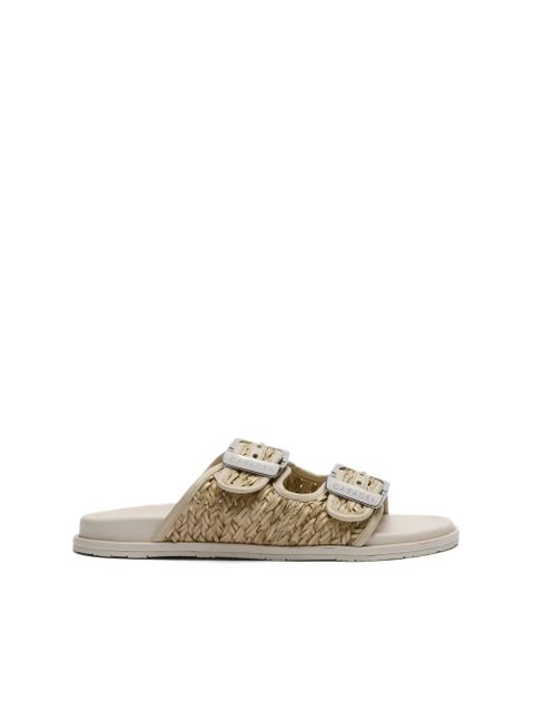Casadei Birky braided sandals - Neutrals
