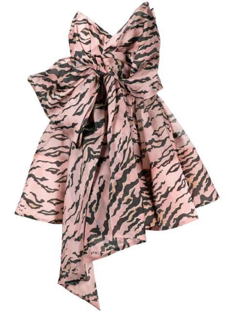 ZIMMERMANN Matchmaker oversize-bow minidress - Pink - zdjęcie produktu nr 1