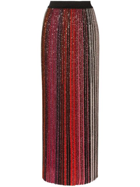 Missoni sequin-embellished striped maxi skirt - Black - zdjęcie produktu nr 1