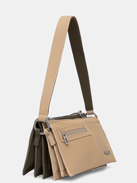 Desigual torebka DELTA NOVA SILVER kolor beżowy 25WAXPAF