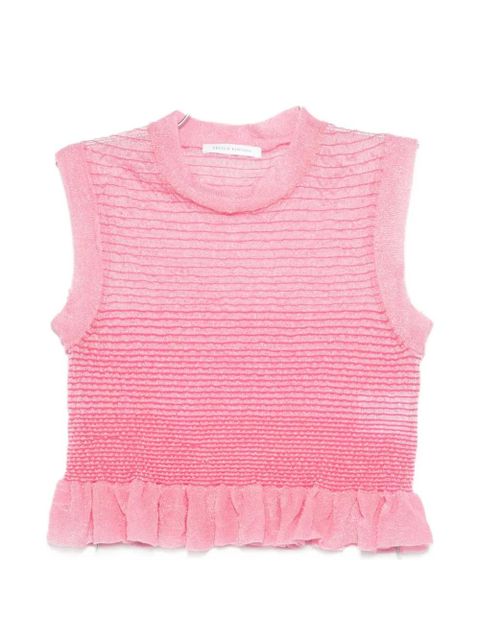Cecilie Bahnsen ruffles sleeveless tank top - Pink - zdjęcie produktu nr 1