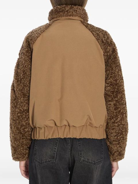 Moncler Coligny teddy-effect fleece jacket - Brown