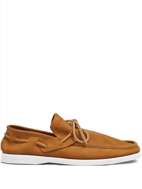 Marni suede boat shoes - Brown - zdjęcie produktu nr 1