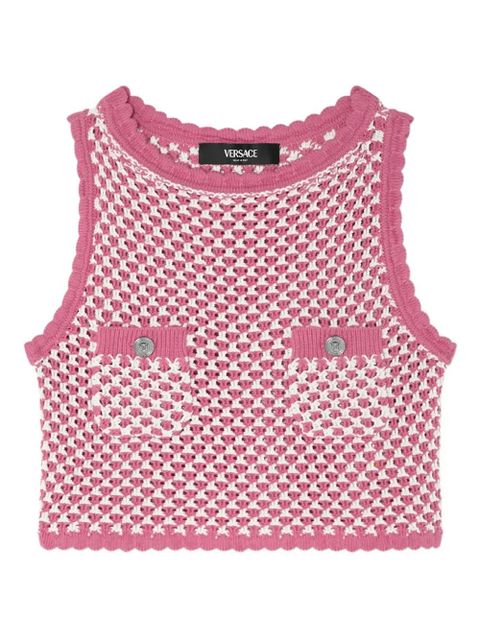 Versace crochet knit top - Pink - zdjęcie produktu nr 1