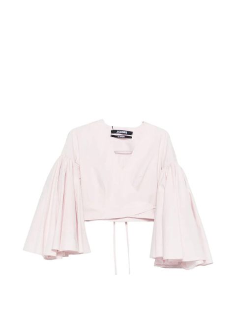 Jacquemus cropped blouse - Pink - zdjęcie produktu nr 1