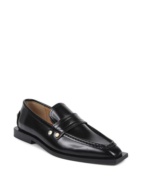 GANNI studs square-toe loafers - Black - zdjęcie produktu nr 2