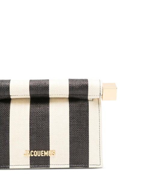 Jacquemus striped roll mini bag - Neutrals