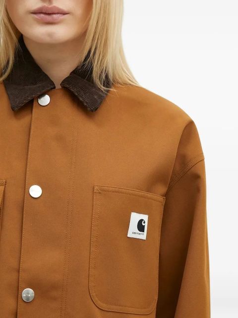 Carhartt WIP corduroy-collar pocket jacket - Brown
