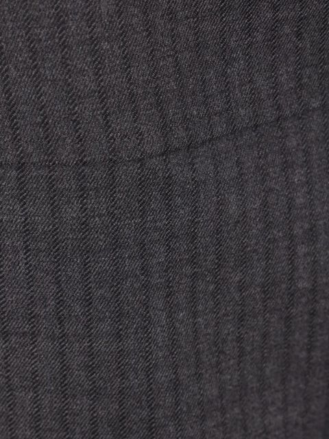 FENDI pinstriped midi skirt - Grey