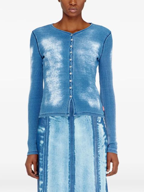 Diesel buttoned cardigan - Blue