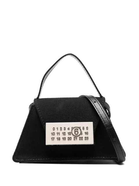 MM6 Maison Margiela numbers-plaque mini bag - Black - zdjęcie produktu nr 1