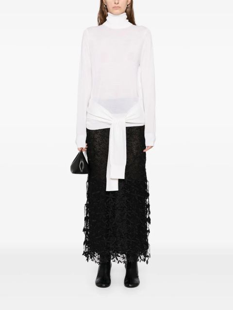 TOTEME double-sleeves turtleneck top - White