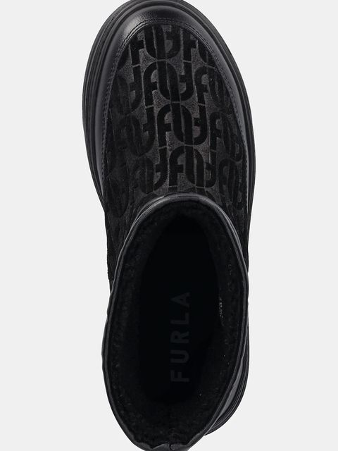 Furla śniegowce zamszowe Nuage Snow Boot kolor czarny YK29NUA BX4215 O6000