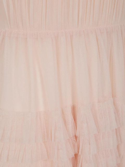 TWINSET ruffled pleated maxi dress - Pink