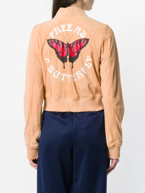 Off-White free as a butterfly bomber jacket - Neutrals