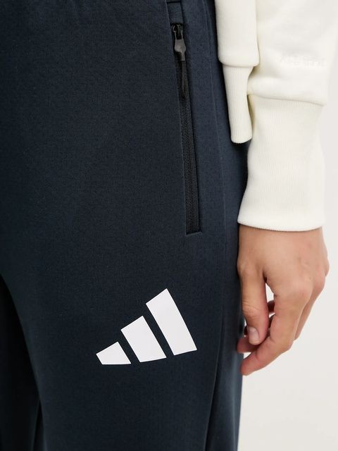 adidas spodnie dresowe x Z.N.E damskie kolor granatowy z nadrukiem JW7737