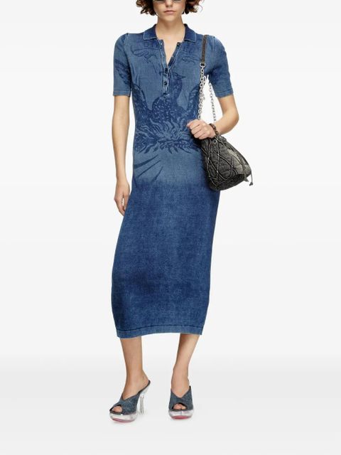 Diesel M-Fenny denim button-up dress - Blue - zdjęcie produktu nr 2