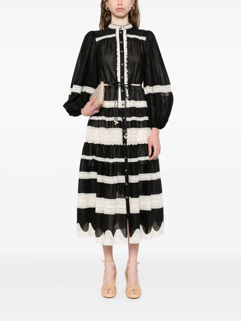 ZIMMERMANN puff-sleeve dress - Black - zdjęcie produktu nr 2