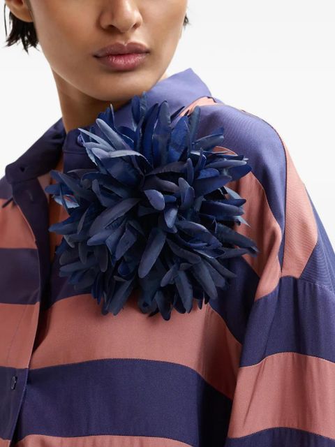 Essentiel Antwerp striped-pattern shirt - Blue