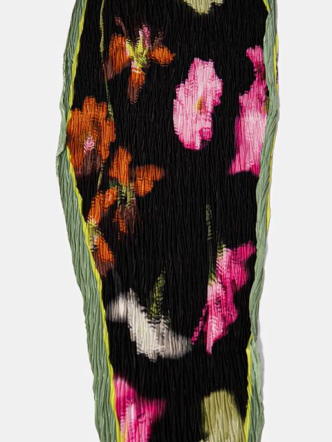 Desigual apaszka BOTANIC DREAMZ damska kolor czarny wzorzysta 25SAWA36