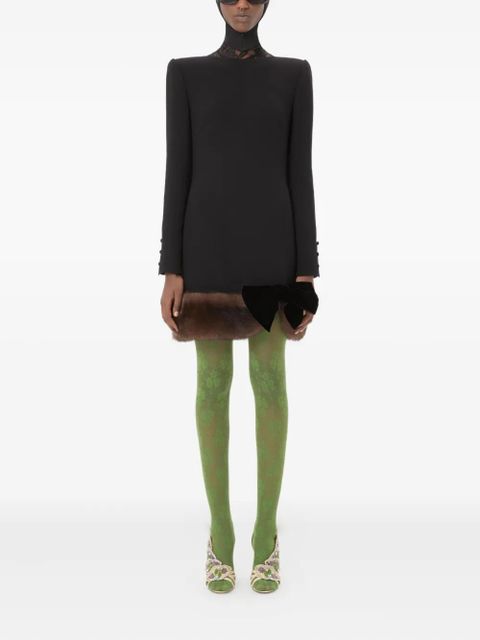 Valentino Garavani wool crepe short dress - Black