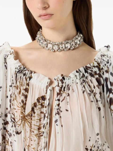 Blumarine rhinestone choker - Silver - zdjęcie produktu nr 2