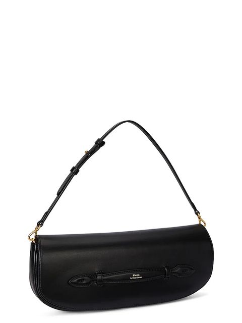 Polo Ralph Lauren torebka skórzana kolor czarny 428971315 - zdjęcie produktu nr 2