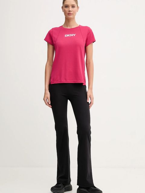 Dkny legginsy damskie kolor czarny gładkie DP5P3656 - zdjęcie produktu nr 2