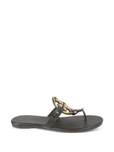 Tory Burch Miller leather sandals - Black - zdjęcie produktu nr 1