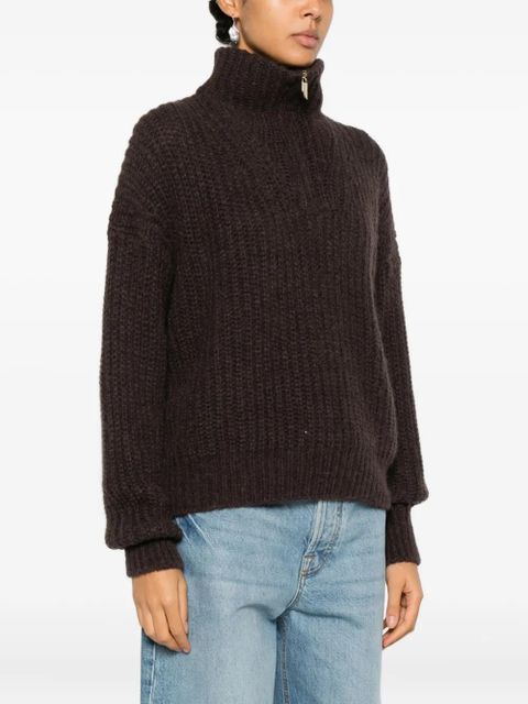 Ba&Sh Beltane zip sweater - Brown