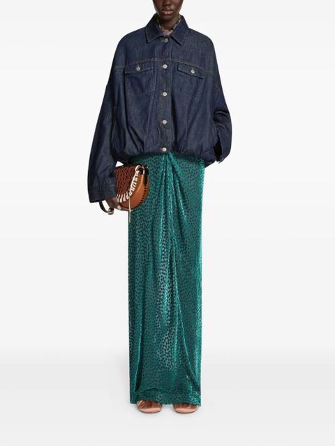 DRIES VAN NOTEN long-sleeves denim jacket - Blue