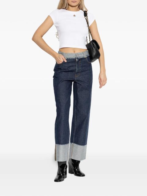 Vivienne Westwood Peru orb-motif crop top - White - zdjęcie produktu nr 2