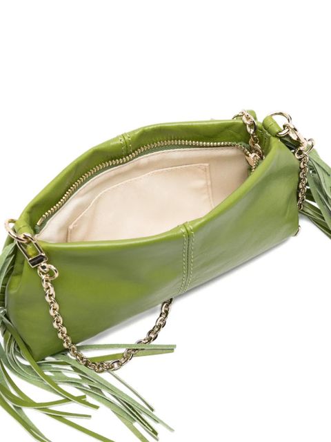 Maje Miss M fringed clutch bag - Green