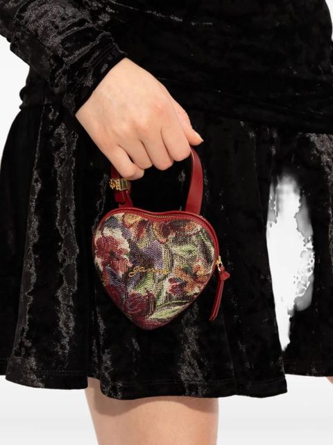 GANNI nano Tapestry tote bag - Red